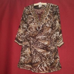 Chico's caftan like blouse